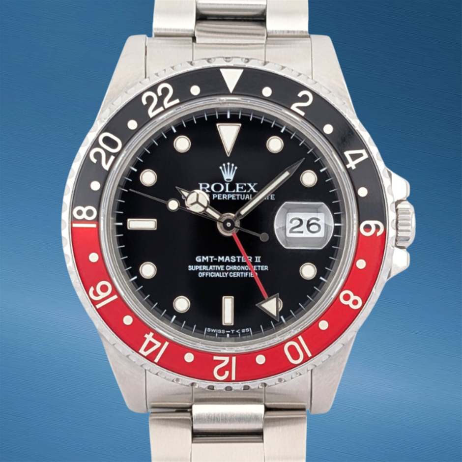 Rolex 16710 GMT-Master II Coke 40mm 1991 X-Serial WxO