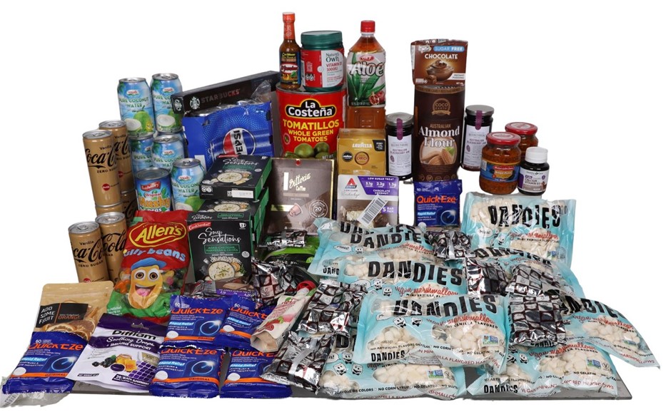 Assorted Foods, inc. ATKINS & COCO EARTH, And More. NB: Some have damaged p