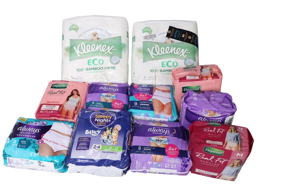 9 x Assorted Women's Disposable Underwear Packs, Incl: ALWAYS, DEPEND & Mor