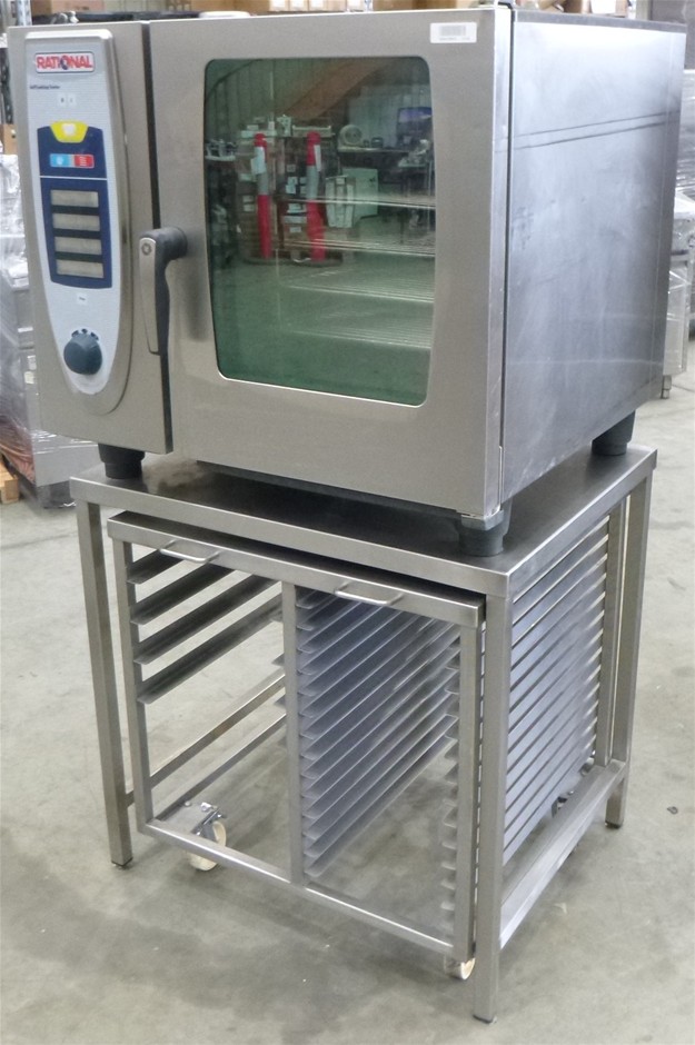 Rational Self Cooking Centre Combi Oven with Stand & Mobile Tray Rack