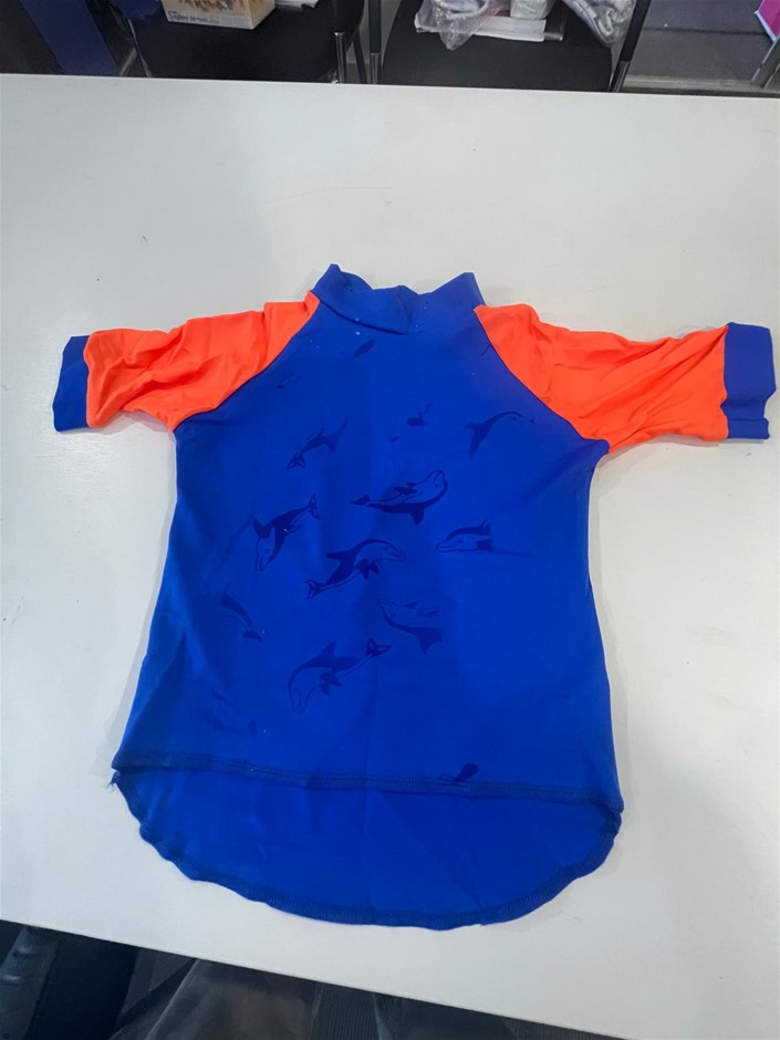 Rash Vest and Romper Made with a Water Reactive Fabric - Size: 2