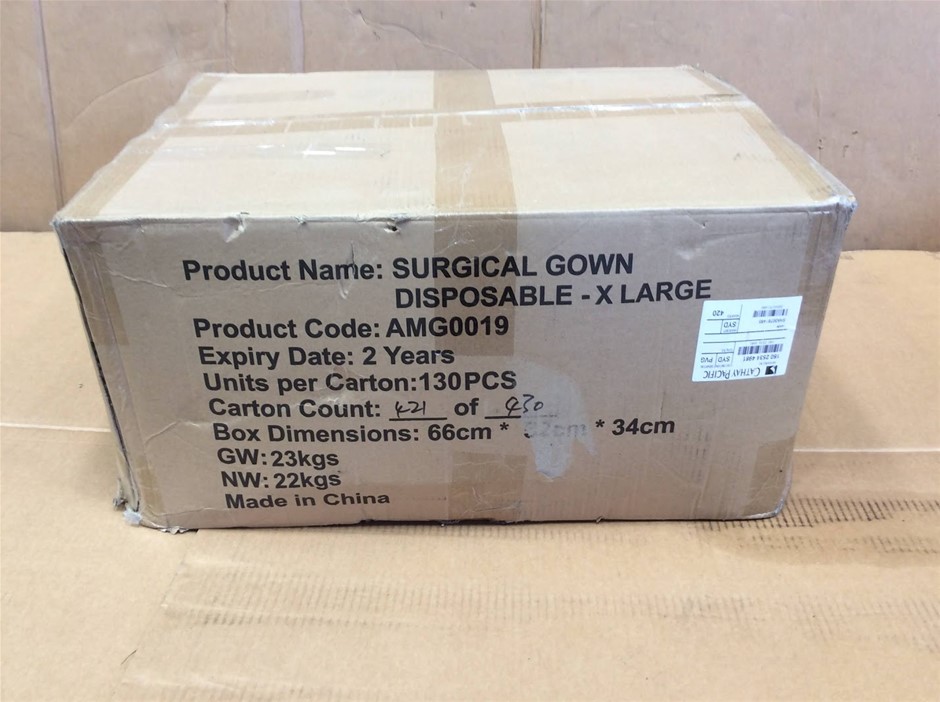RuiKang AMG0019 Disposable Medical Surgical Gown Disposable X Large - New