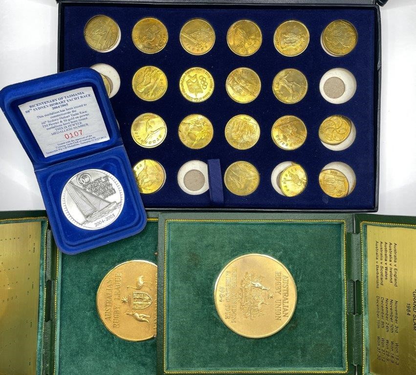 Approx. 27 x AU Asstd Sports Medals, c.1984-2004