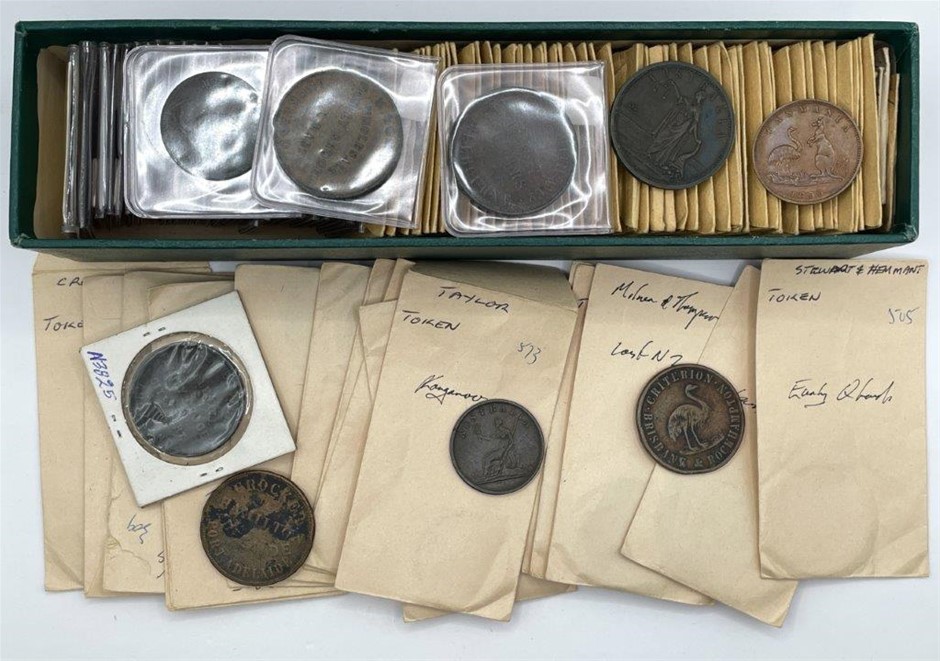 Approx. 102 x Asstd. AU & NZ Penny and Half Penny Tokens
