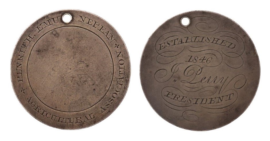 AU Historical, Penrith, Emu & Nepean Agricultural Association Medal