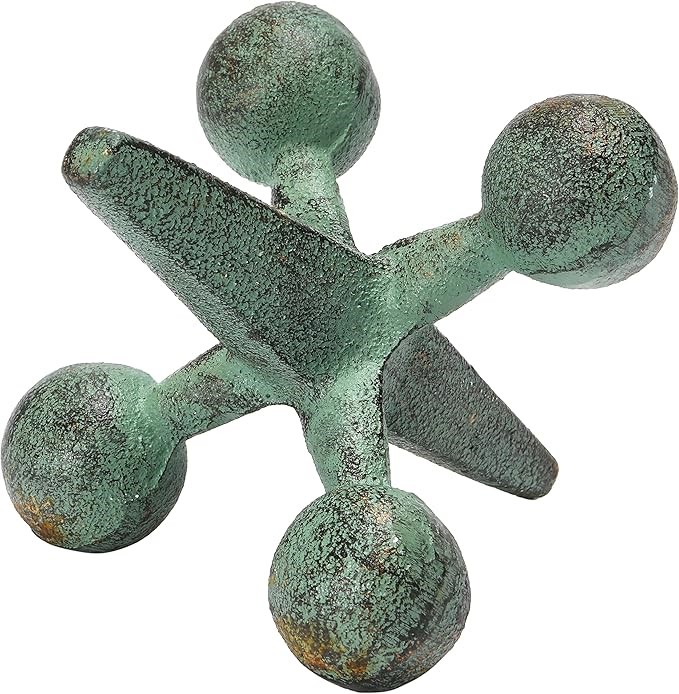 Creative Co-Op Cast Iron Jack Accent, Green