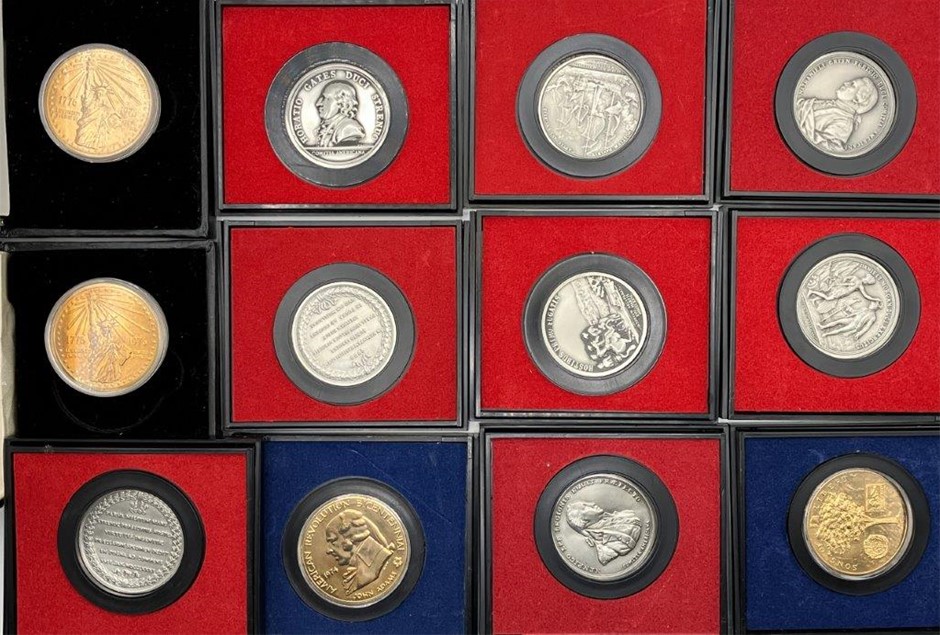 Approx. 12 x US Commemorative Medals, Bicentennial & 1st Collection