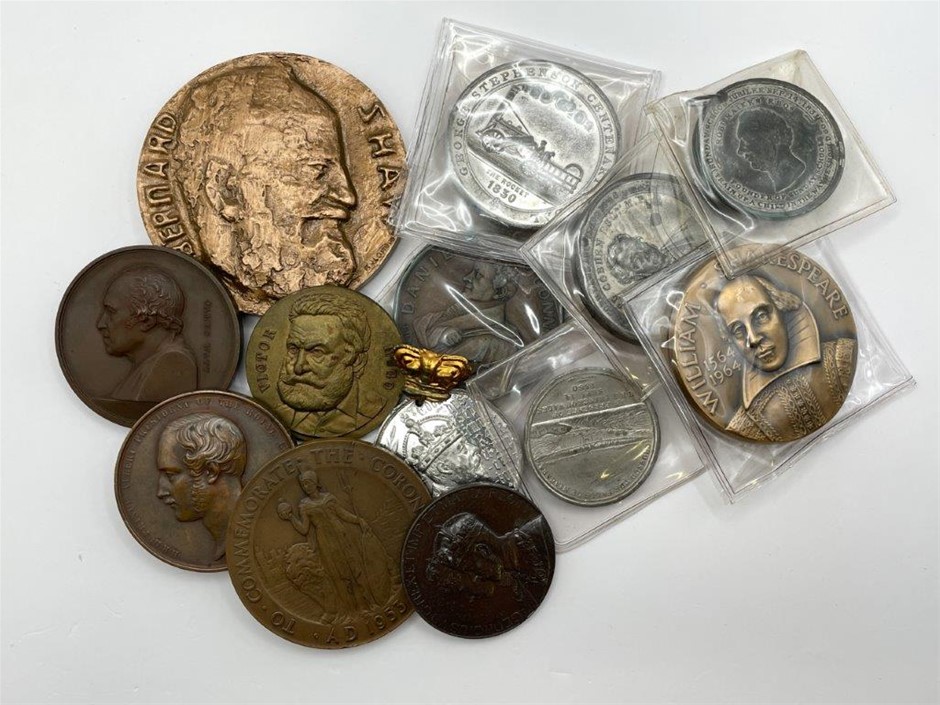 Approx. 13 x Great Britian Commemorative Medals C.1830-1967