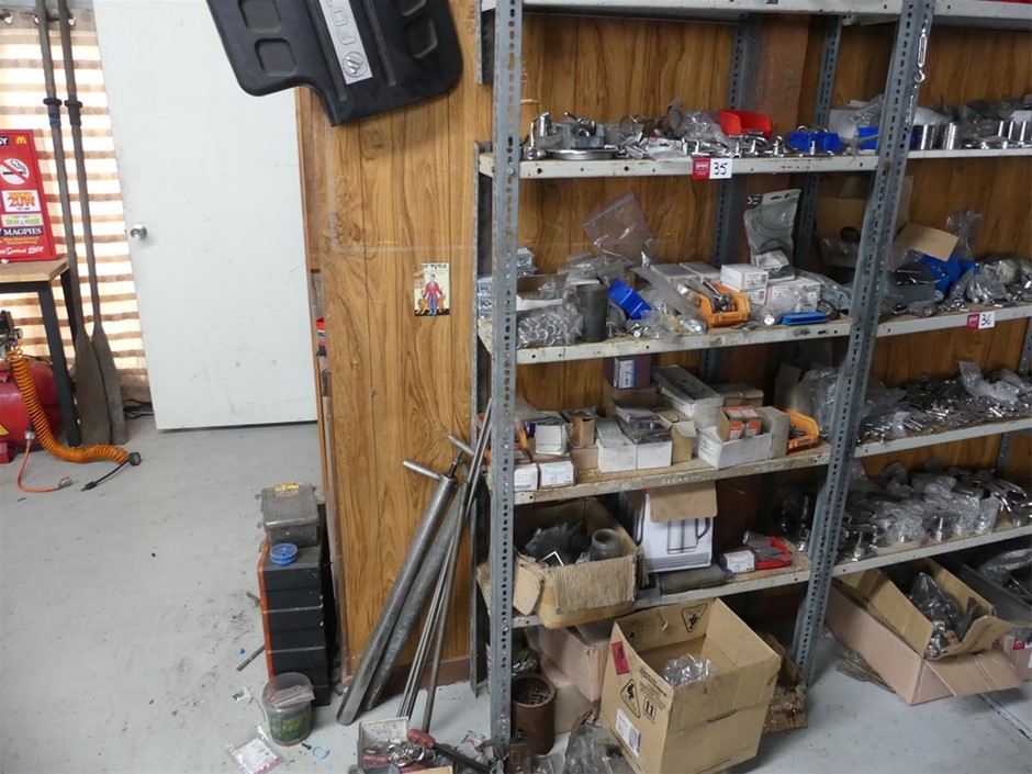 Boat Fittings (Unused) And Shelving Unit