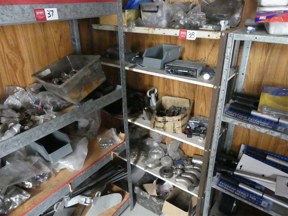 Boat Fittings (Unused) And Shelving Unit