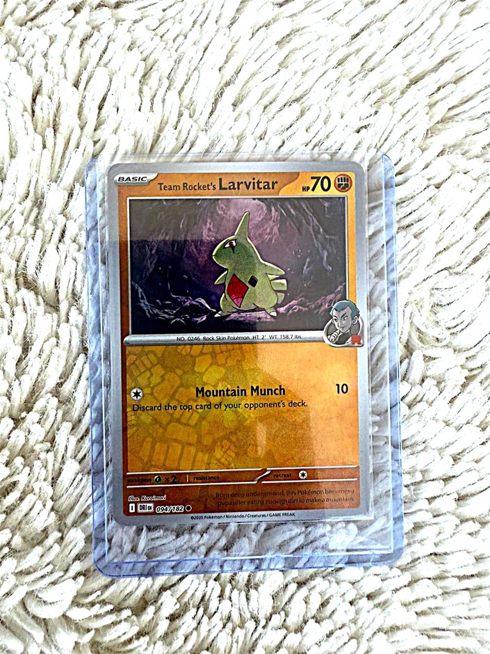 Team Rocket's Larvitar #094/182 Reverse Holo ENG