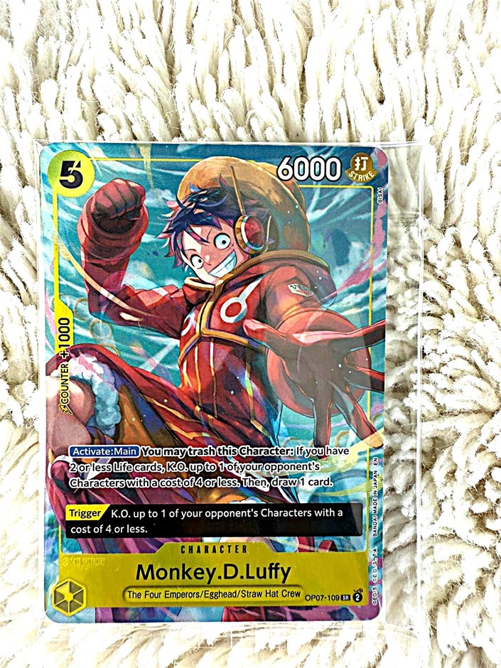 Sealed Monkey D. Luffy OP07-109 SR Alt Art Holo (One Piece TCG)