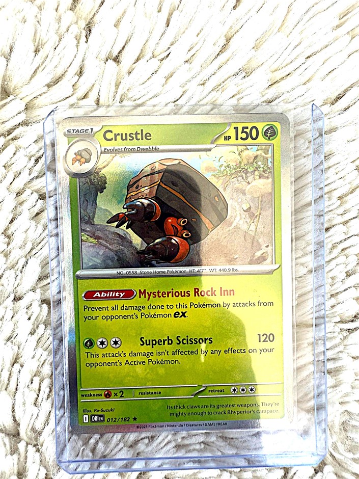 Crustle #012/182 Holo Rare (R) ENG