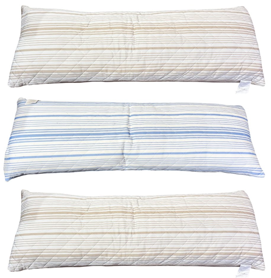 3 x Assorted SUTTON PLACE Body Pillow NB: Used