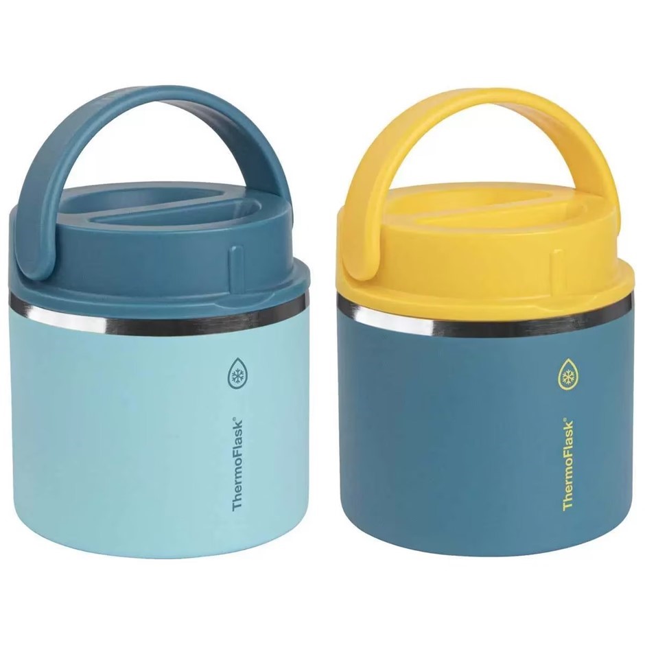 THERMOFLASK 590ml Insulated Food Jar 2 Pack Blue