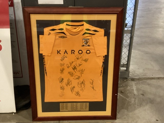Hull City Framed Football Jersey, 2007-2008 