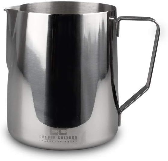 COFFEE CULTURE Stainless Steel 350Ml Milk Frothing Jug, Silver, CC-MJ350