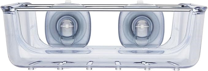 OXO Stronghold Suction Basket, Clear, 4" L x 9" W x 7.4" H