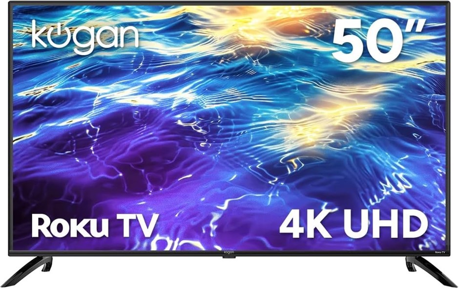 KOGAN 50" LED 4K Smart Roku TV - R95T NB: Cracked screen. <b>Important Noti