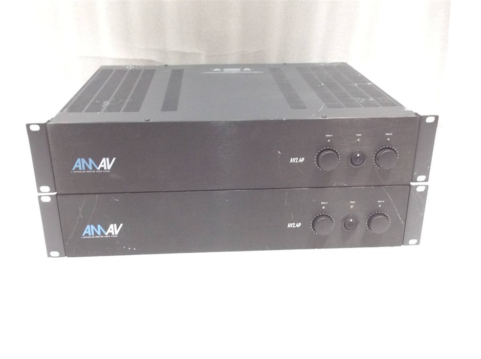 AMAV AV2.4P Professional Power Amplifier (Lot of 2)