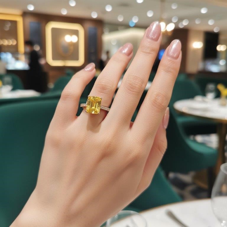 18K/Italy Solid Yellow Gold Filled Ring -(stamped)-Warranty Quality-8US