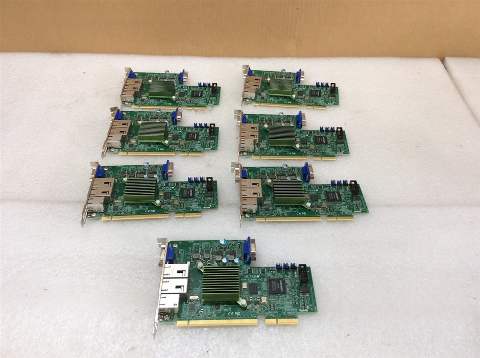 Supermicro CARD AOM-X10QBI-A SPI Ethernet Server Adapter (Lot of 7)