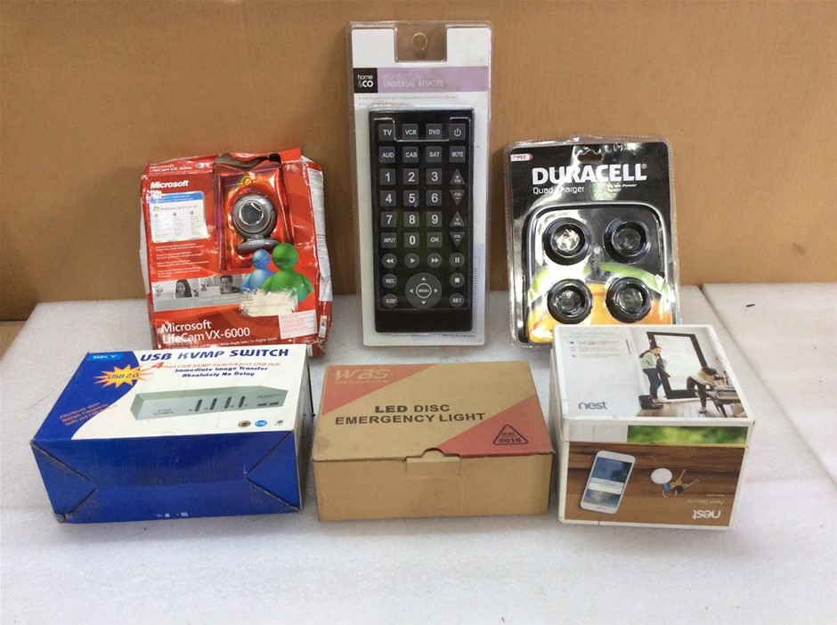 Microsoft VX-6000 Webcam + Home & C Secure Alarm System (Lot of 6)