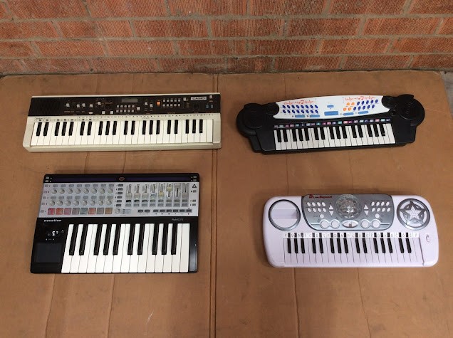 CASIO MT-70&Novation ReMOTE&Disco Lollipop Electronic Keyboard (Lot of 4)