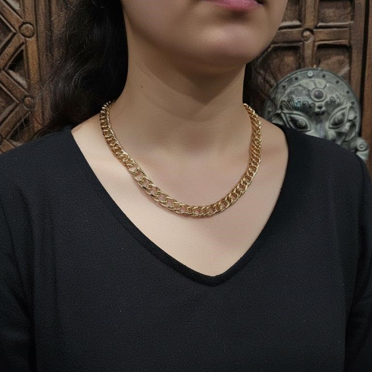 18KGoldFilled /Italy Stamped Cuban Chain -50cm