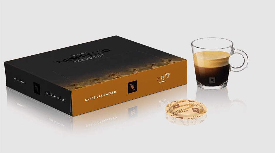 NESPRESSO CREATIONS 50 Capsule Box, Caffe Caramello, Flavoured Coffee. Best