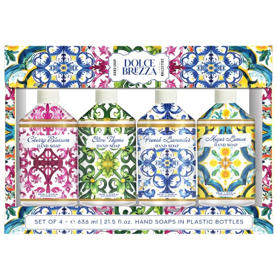 HOME & BODY CO. Dolce Brezza 4-Piece Hand Soap Collection Set, 636ml. NB: N