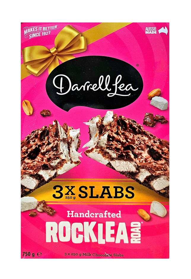 3 x Pack of 3pc DARRELL LEA Hand Crafted Chocolate Rock Lea Road Slabs, 750