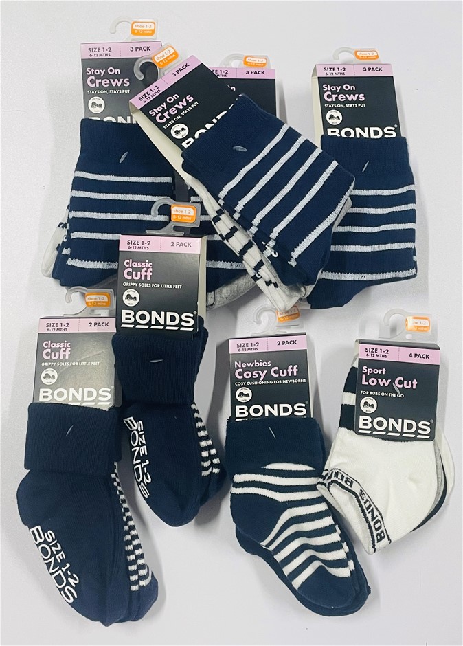 Bonds Assorted Children's Socks 22 Pairs In Total