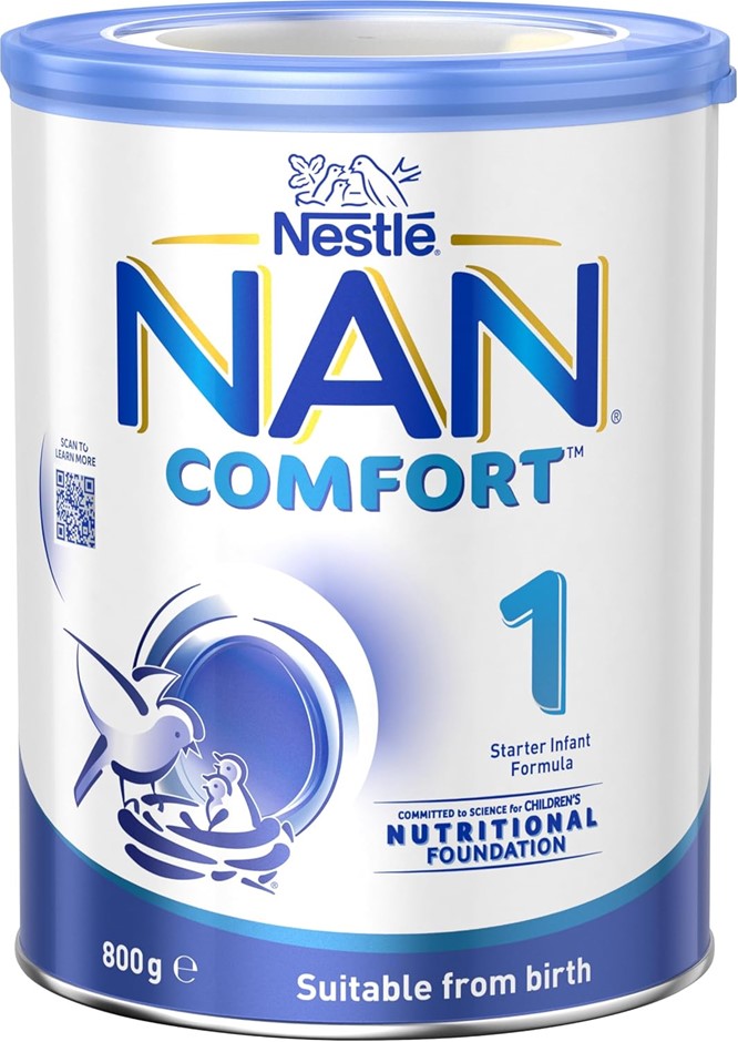 2 x NESTLE NAN COMFORT 1 Newborn Formula, Stage 1 Formula Suitable From Bir