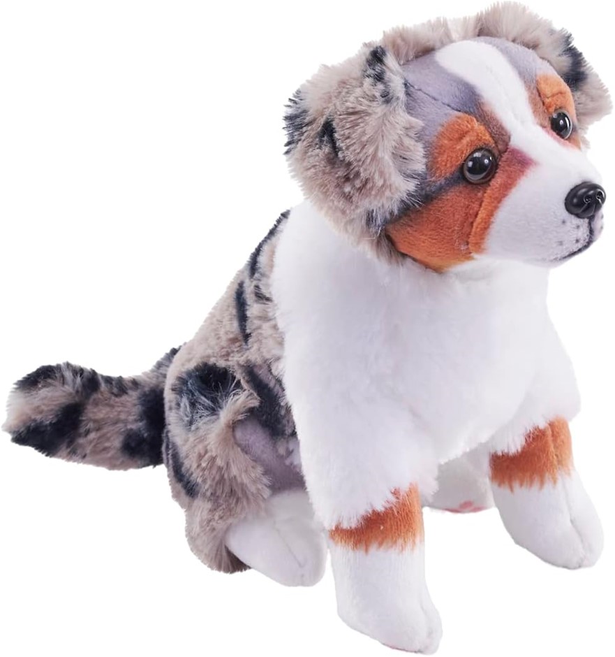 WILD REPUBLIC Rescue Dog, Australian Shepherd, Stuffed Animal, with Sound,