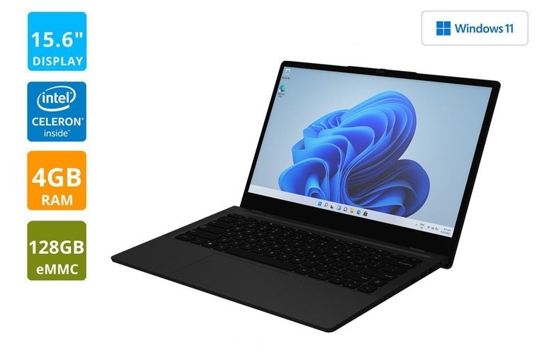 Kogan Atlas 15.6" USB-C Laptop with Windows 11 Pro (128GB)