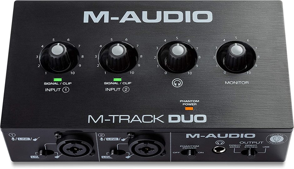 M-AUDIO M-Track Duo – USB Audio Interface for Recording, Streaming and Podc