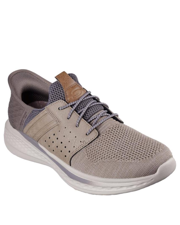 SKECHERS Men's Slade-Ocon Slip-In Shoes, Size US9 / EU42, Taupe (TPE), 2108