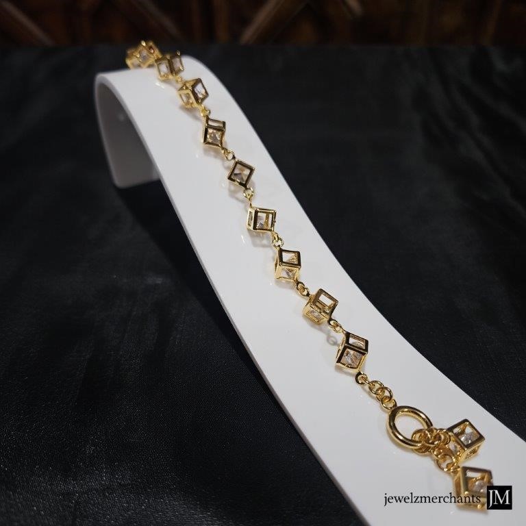 22K/Italy Solid Gold Filled  Bracelet -(stamped 22K/Italy)-Warranty Quality