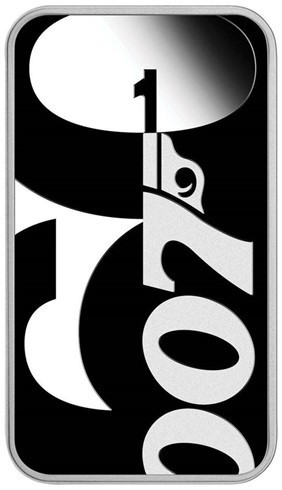 60 Years Of Bond 2022 1Oz Silver Proof Coloured Rectangular Coin