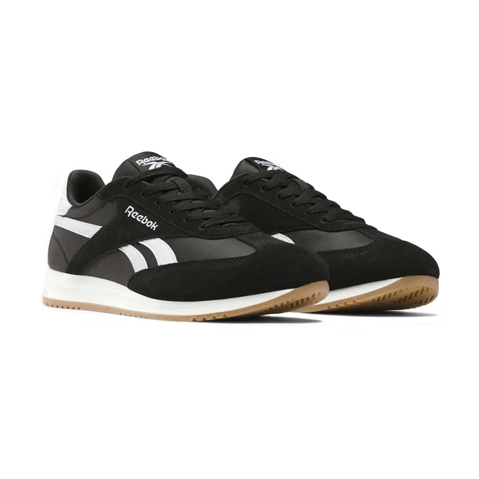 REEBOK Unisex World 70 Shoes, Size US m8/w9.5 (EU40.5), Black/White/Gum, 10