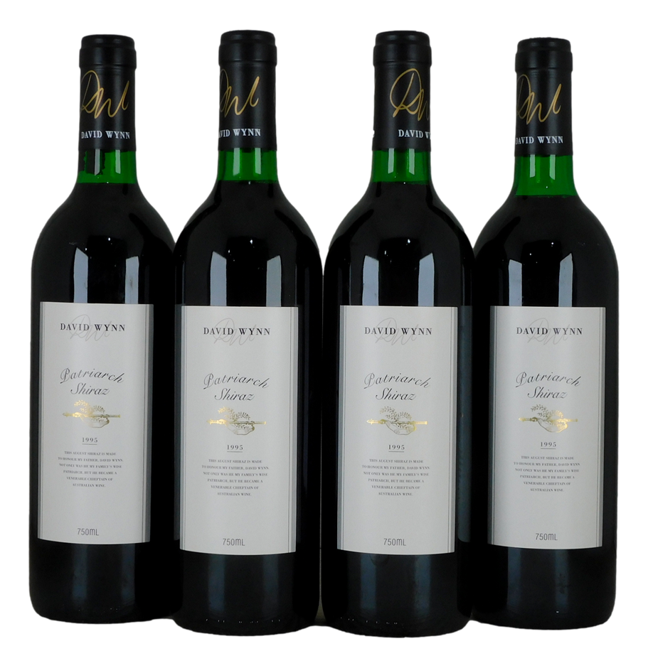 David Wynn Patriarch Shiraz 1995 (4x 750mL), SA.