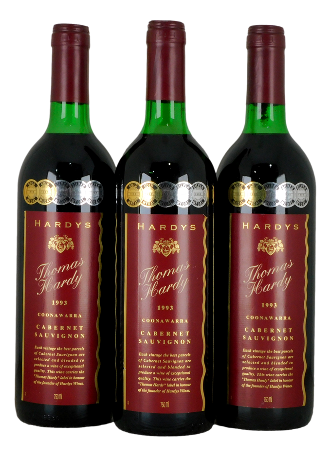 Hardys Thomas Hardy Cabernet Sauvignon 1993 (3x 750mL), Coonawarra