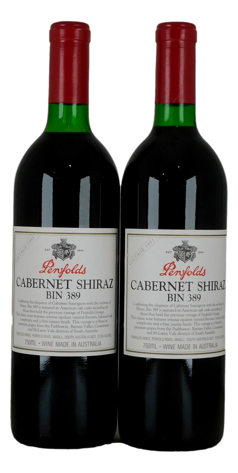 Penfolds Bin 389 1993 (2x 750mL), SA.