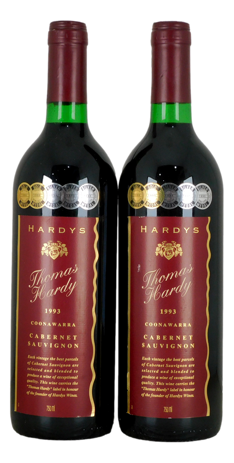 Hardys Thomas Hardy Cabernet Sauvignon 1992 (2x 750mL), Coonawarra.