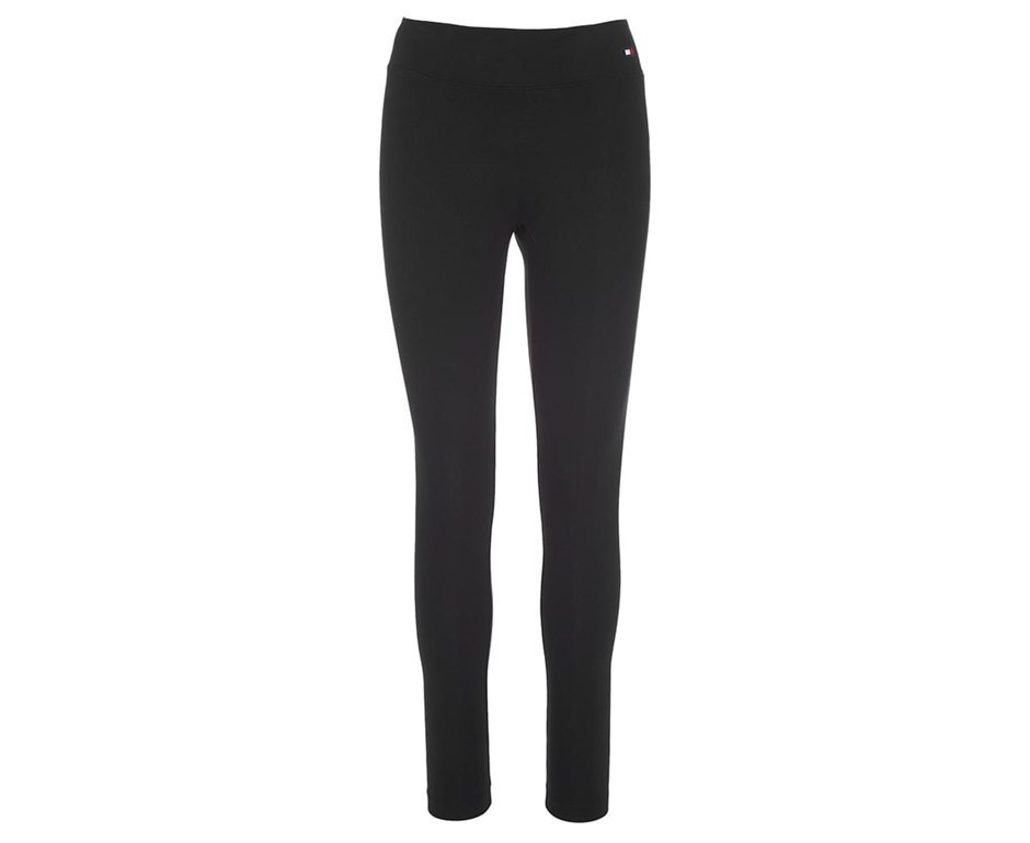 TOMMY HILFIGER Women's Simona Legging, Size XS, 56% Cotton, Jet Black (001)