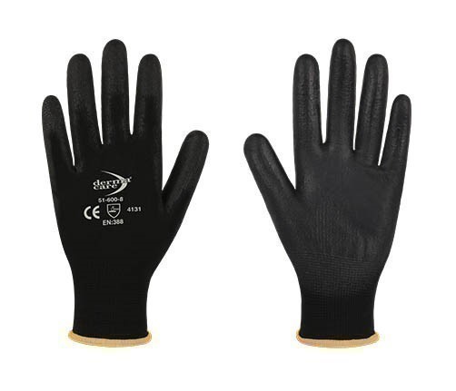 24 Pairs x DERMA CARE Multi-Purpose Light Weight Gloves, Size M, Machine Kn