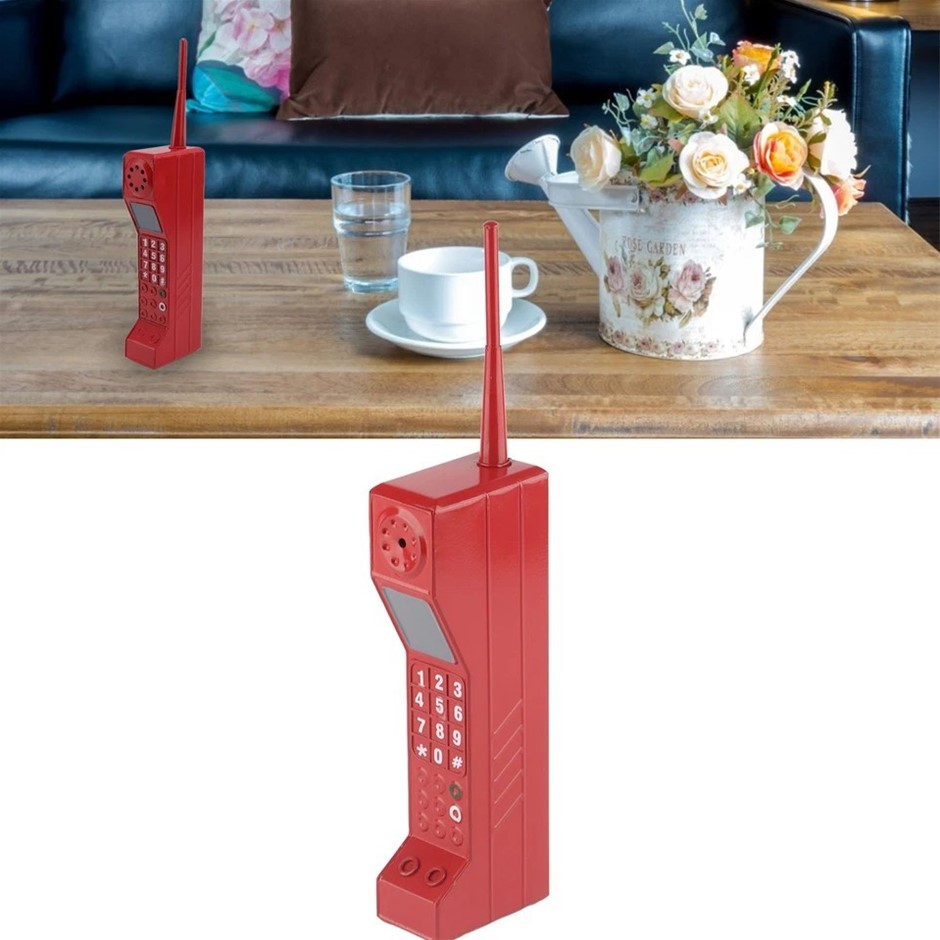 Retro Brick Cell Phone Ornament Vintage Cellular Phone Model Simulation