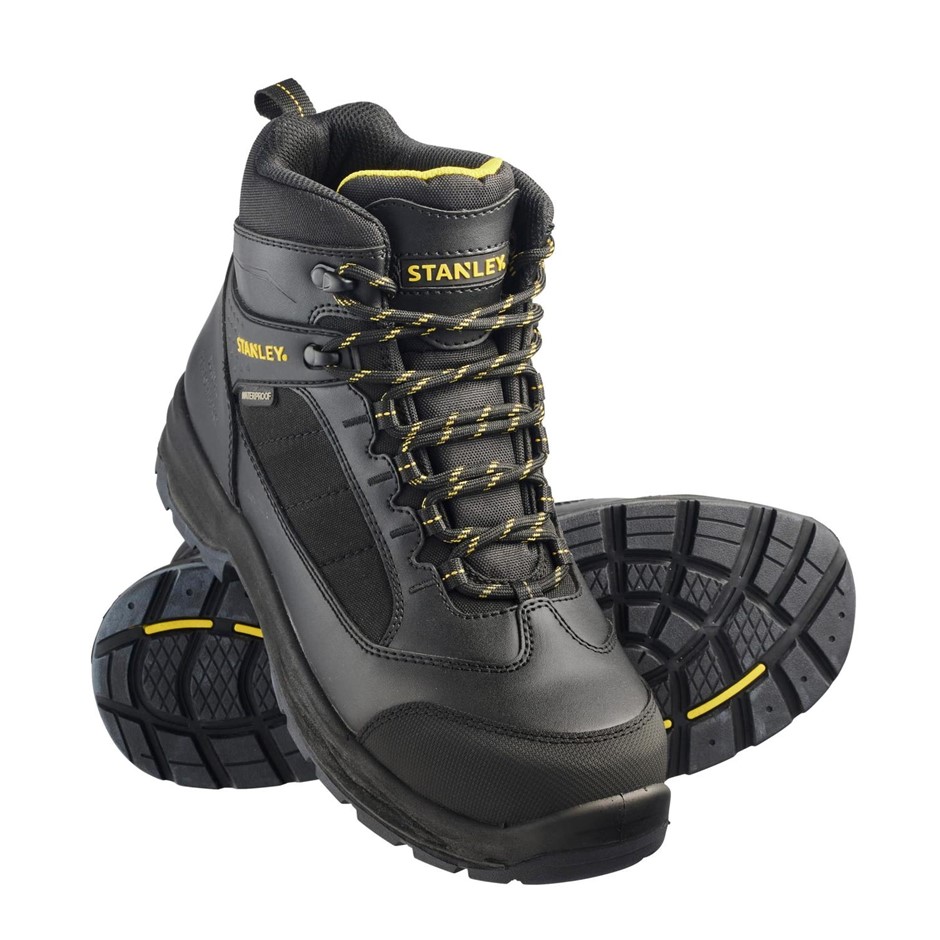 STANLEY Men's Yukon Safety Boots, Size US10 / UK9, Black (101), STA200035.