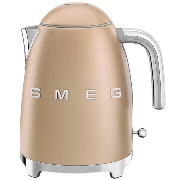 SMEG 50's Style Kettle 1.7L KLF03CHMAU, Matte Champagne. NB: Used, no box.